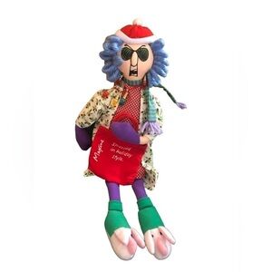 Hallmark Maxine Dressed In Holiday Style Christmas Doll Collector 18” Can Sit